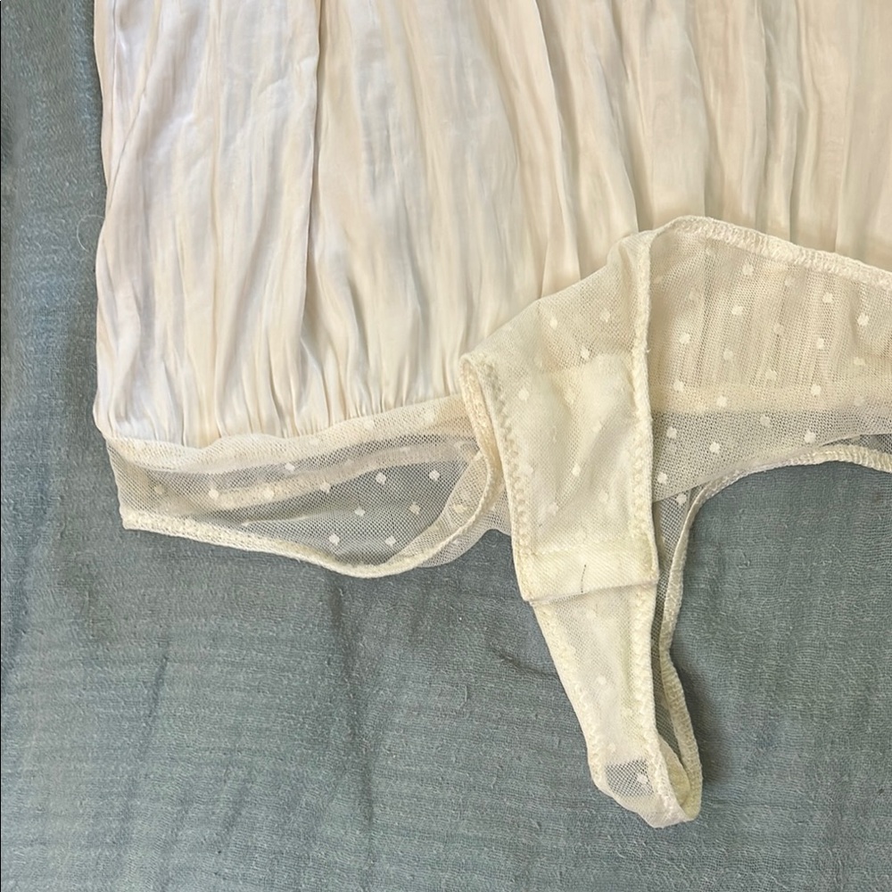 White Ruffled Bodysuit - Picture 3 of 8